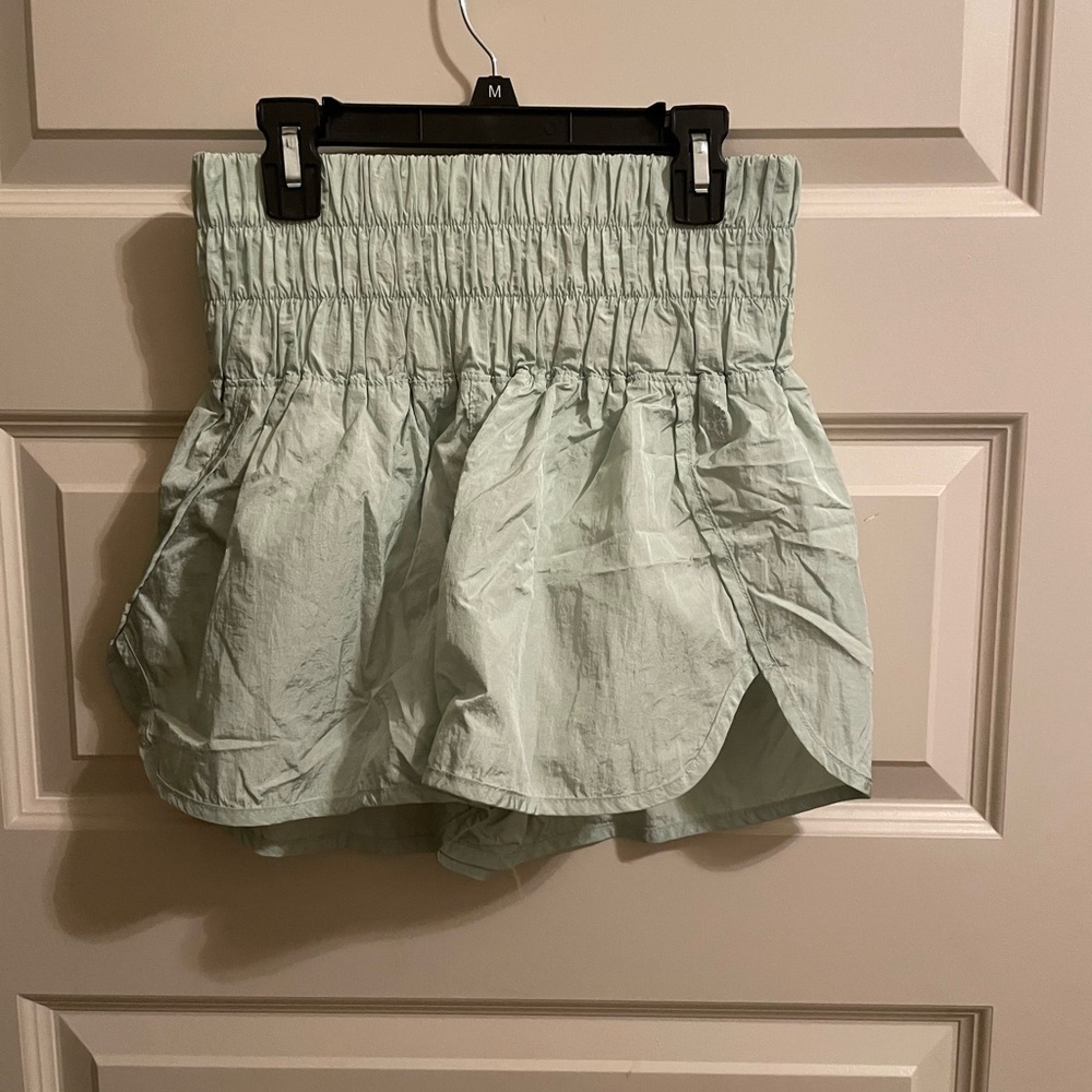 Free People Light Green Athletic Shorts